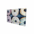 Fondo 12 x 18 in. Watercolor Delicious Looking Doughtnuts-Print on Canvas FO2784811